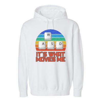 W A S D It's What Moves Me Gamer Garment-Dyed Fleece Hoodie