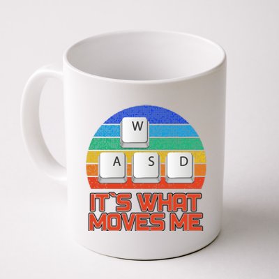 W A S D It's What Moves Me Gamer Coffee Mug