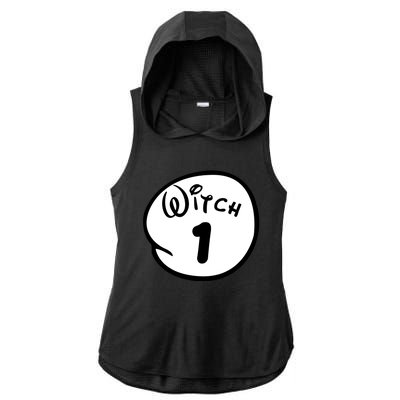 Witch 1 2 3 4 5 Custom Personalize Halloween Ladies PosiCharge Tri-Blend Wicking Draft Hoodie Tank