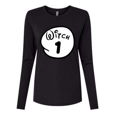 Witch 1 2 3 4 5 Custom Personalize Halloween Womens Cotton Relaxed Long Sleeve T-Shirt