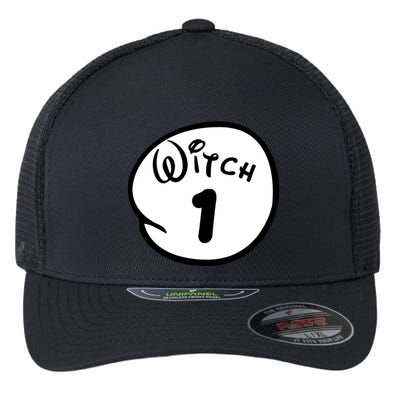 Witch 1 2 3 4 5 Custom Personalize Halloween Flexfit Unipanel Trucker Cap