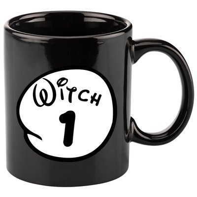 Witch 1 2 3 4 5 Custom Personalize Halloween 11oz C Handle Ceramic Mug