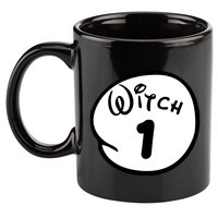 Witch 1 2 3 4 5 Custom Personalize Halloween 11oz C Handle Ceramic Mug