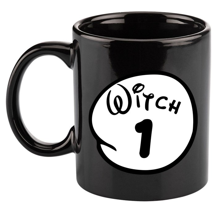 Witch 1 2 3 4 5 Custom Personalize Halloween 11oz C Handle Ceramic Mug