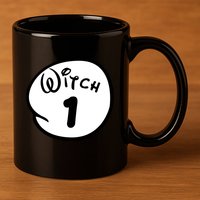 Witch 1 2 3 4 5 Custom Personalize Halloween 11oz C Handle Ceramic Mug