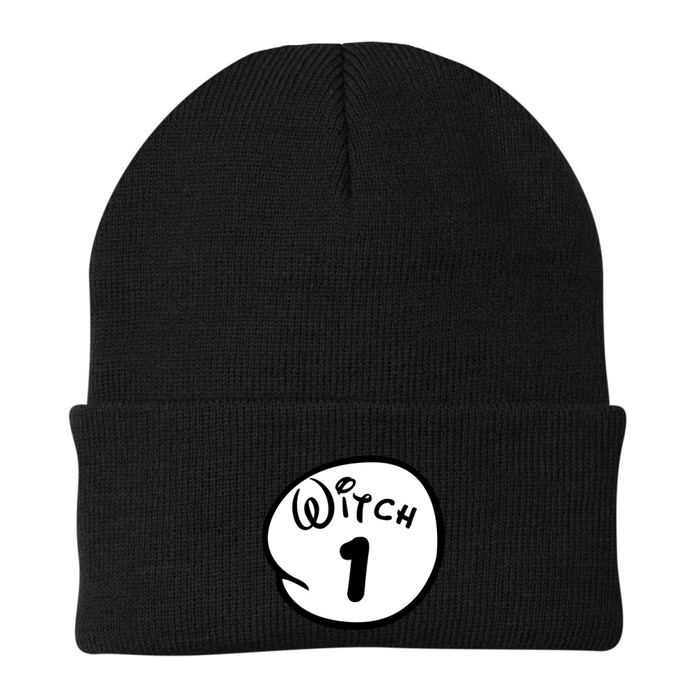 Witch 1 2 3 4 5 Custom Personalize Halloween Beanie