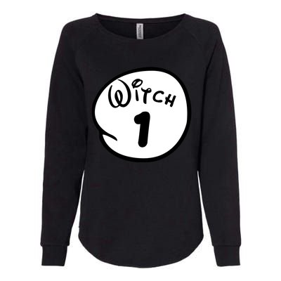 Witch 1 2 3 4 5 Custom Personalize Halloween Womens California Wash Sweatshirt