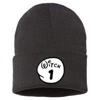 Witch 1 2 3 4 5 Custom Personalize Halloween Sustainable Knit Beanie