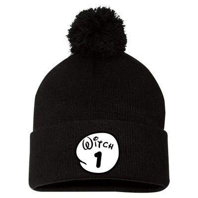 Witch 1 2 3 4 5 Custom Personalize Halloween Pom Pom 12in Knit Beanie
