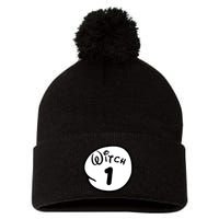 Witch 1 2 3 4 5 Custom Personalize Halloween Pom Pom 12in Knit Beanie
