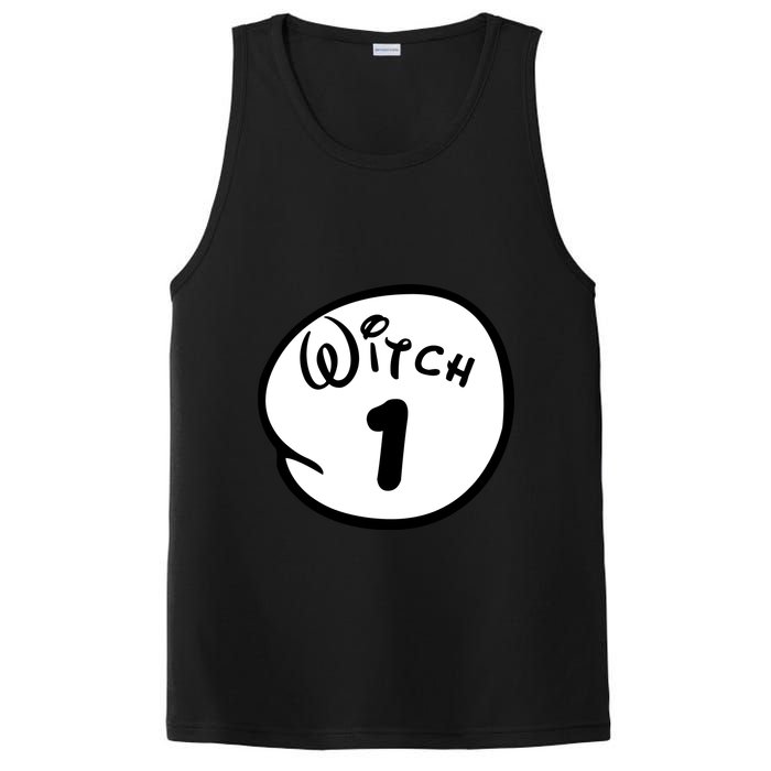 Witch 1 2 3 4 5 Custom Personalize Halloween PosiCharge Competitor Tank