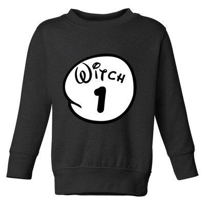 Witch 1 2 3 4 5 Custom Personalize Halloween Toddler Sweatshirt