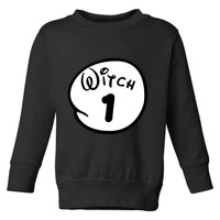Witch 1 2 3 4 5 Custom Personalize Halloween Toddler Sweatshirt
