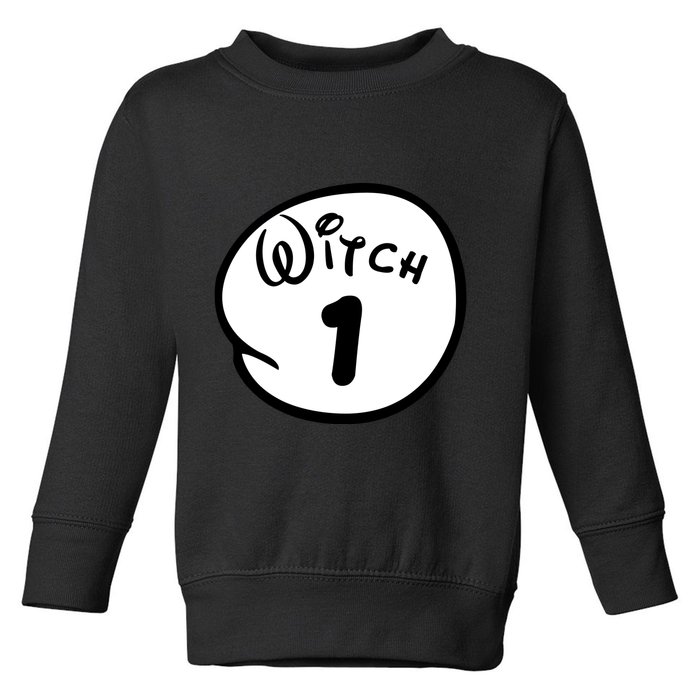 Witch 1 2 3 4 5 Custom Personalize Halloween Toddler Sweatshirt