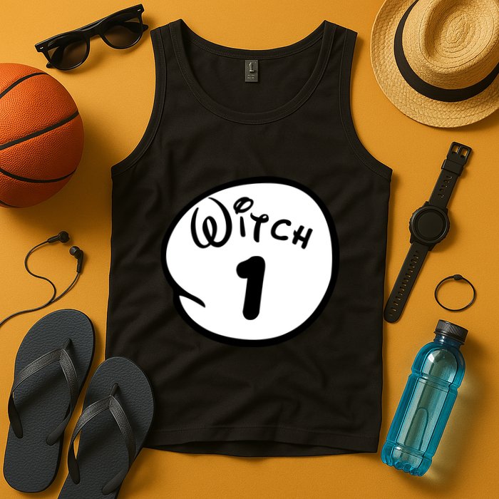 Witch 1 2 3 4 5 Custom Personalize Halloween Tank Top