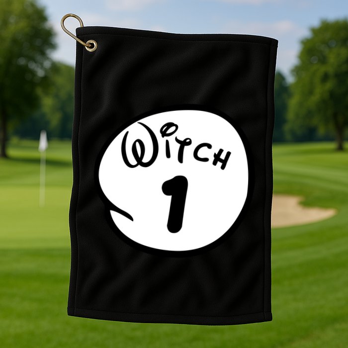 Witch 1 2 3 4 5 Custom Personalize Halloween Golf Towel