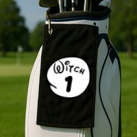 Witch 1 2 3 4 5 Custom Personalize Halloween Golf Towel