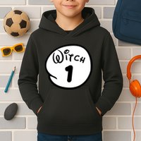 Witch 1 2 3 4 5 Custom Personalize Halloween Kids Hoodie