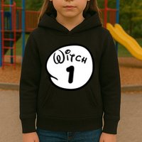 Witch 1 2 3 4 5 Custom Personalize Halloween Kids Hoodie