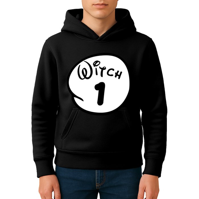 Witch 1 2 3 4 5 Custom Personalize Halloween Kids Hoodie
