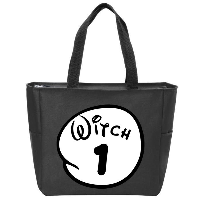 Witch 1 2 3 4 5 Custom Personalize Halloween Zip Tote Bag