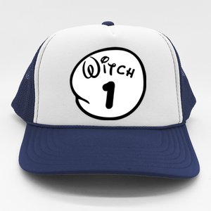 Witch 1 2 3 4 5 Custom Personalize Halloween Trucker Hat