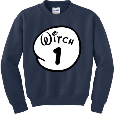 Witch 1 2 3 4 5 Custom Personalize Halloween Kids Sweatshirt