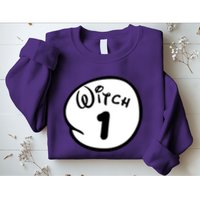 Witch 1 2 3 4 5 Custom Personalize Halloween Sweatshirt