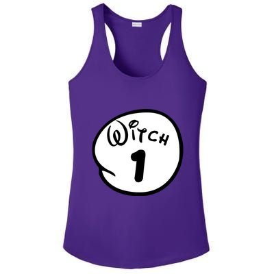 Witch 1 2 3 4 5 Custom Personalize Halloween Ladies PosiCharge Competitor Racerback Tank