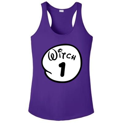 Witch 1 2 3 4 5 Custom Personalize Halloween Ladies PosiCharge Competitor Racerback Tank