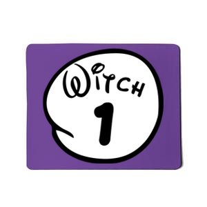 Witch 1 2 3 4 5 Custom Personalize Halloween Mousepad