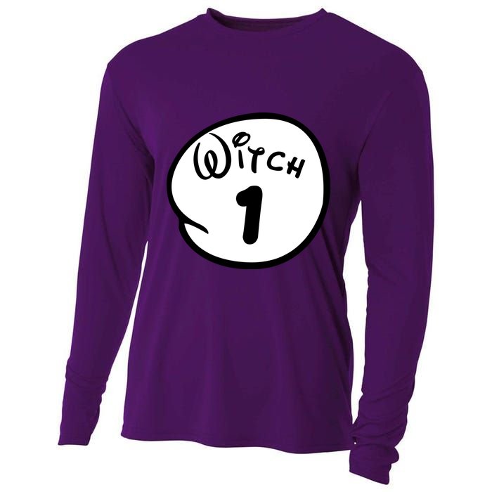 Witch 1 2 3 4 5 Custom Personalize Halloween Cooling Performance Long Sleeve Crew