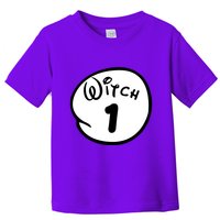 Witch 1 2 3 4 5 Custom Personalize Halloween Toddler T-Shirt