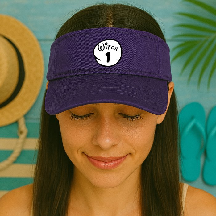 Witch 1 2 3 4 5 Custom Personalize Halloween Visor