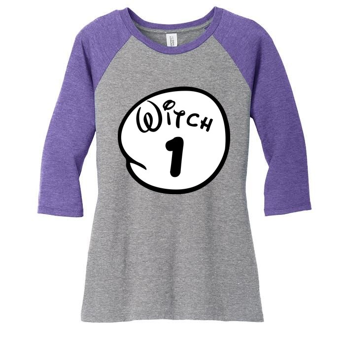 Witch 1 2 3 4 5 Custom Personalize Halloween Women's Tri-Blend 3/4-Sleeve Raglan Shirt