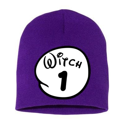 Witch 1 2 3 4 5 Custom Personalize Halloween Short Acrylic Beanie