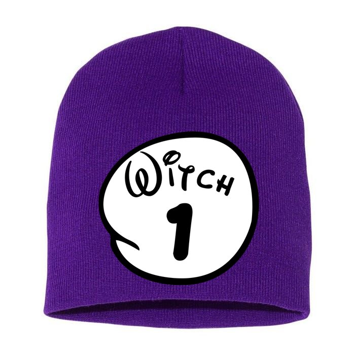 Witch 1 2 3 4 5 Custom Personalize Halloween Short Acrylic Beanie