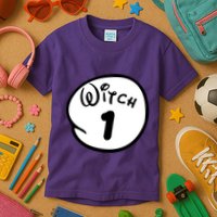 Witch 1 2 3 4 5 Custom Personalize Halloween Kids T-Shirt
