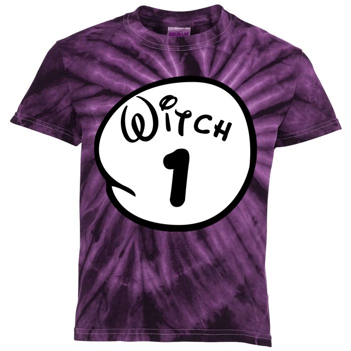 Witch 1 2 3 4 5 Custom Personalize Halloween Kids Tie-Dye T-Shirt