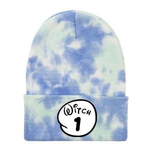 Witch 1 2 3 4 5 Custom Personalize Halloween Tie Dye 12in Knit Beanie