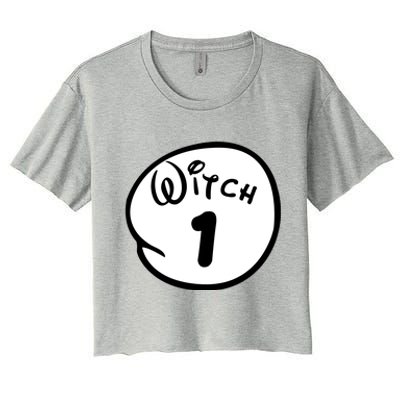 Witch 1 2 3 4 5 Custom Personalize Halloween Women's Crop Top Tee