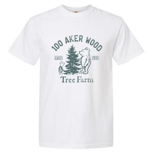 100 AKER TREE FARM Funny Acre Wood Garment-Dyed Heavyweight T-Shirt