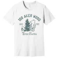 100 AKER TREE FARM Funny Acre Wood Premium T-Shirt