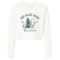 100 AKER TREE FARM Funny Acre Wood Cropped Pullover Crew