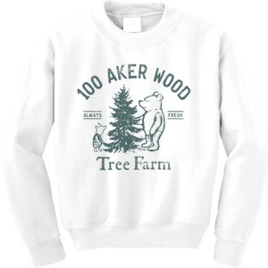 100 AKER TREE FARM Funny Acre Wood Kids Sweatshirt