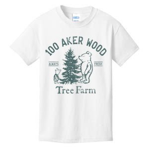 100 AKER TREE FARM Funny Acre Wood Kids T-Shirt