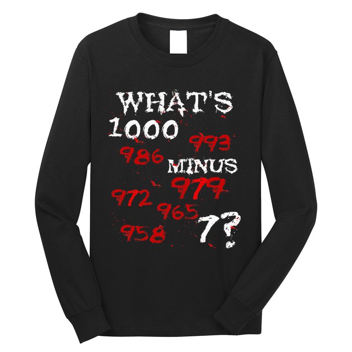 Whats 1000 Minus 7 Tokyo Anime Long Sleeve Shirt