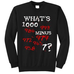 Whats 1000 Minus 7 Tokyo Anime Sweatshirt