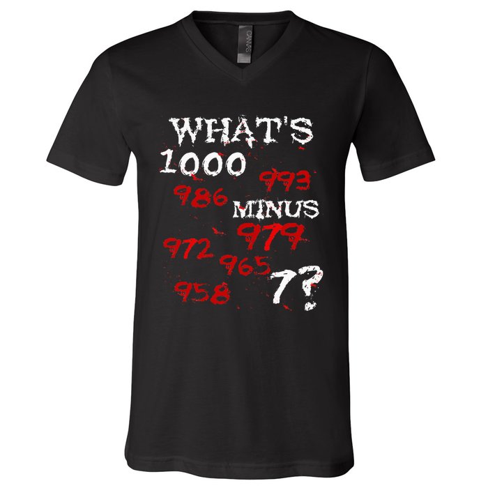 Whats 1000 Minus 7 Tokyo Anime V-Neck T-Shirt