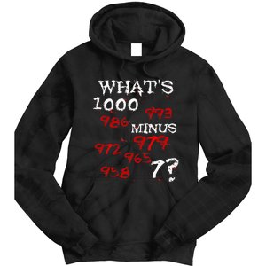 Whats 1000 Minus 7 Tokyo Anime Tie Dye Hoodie